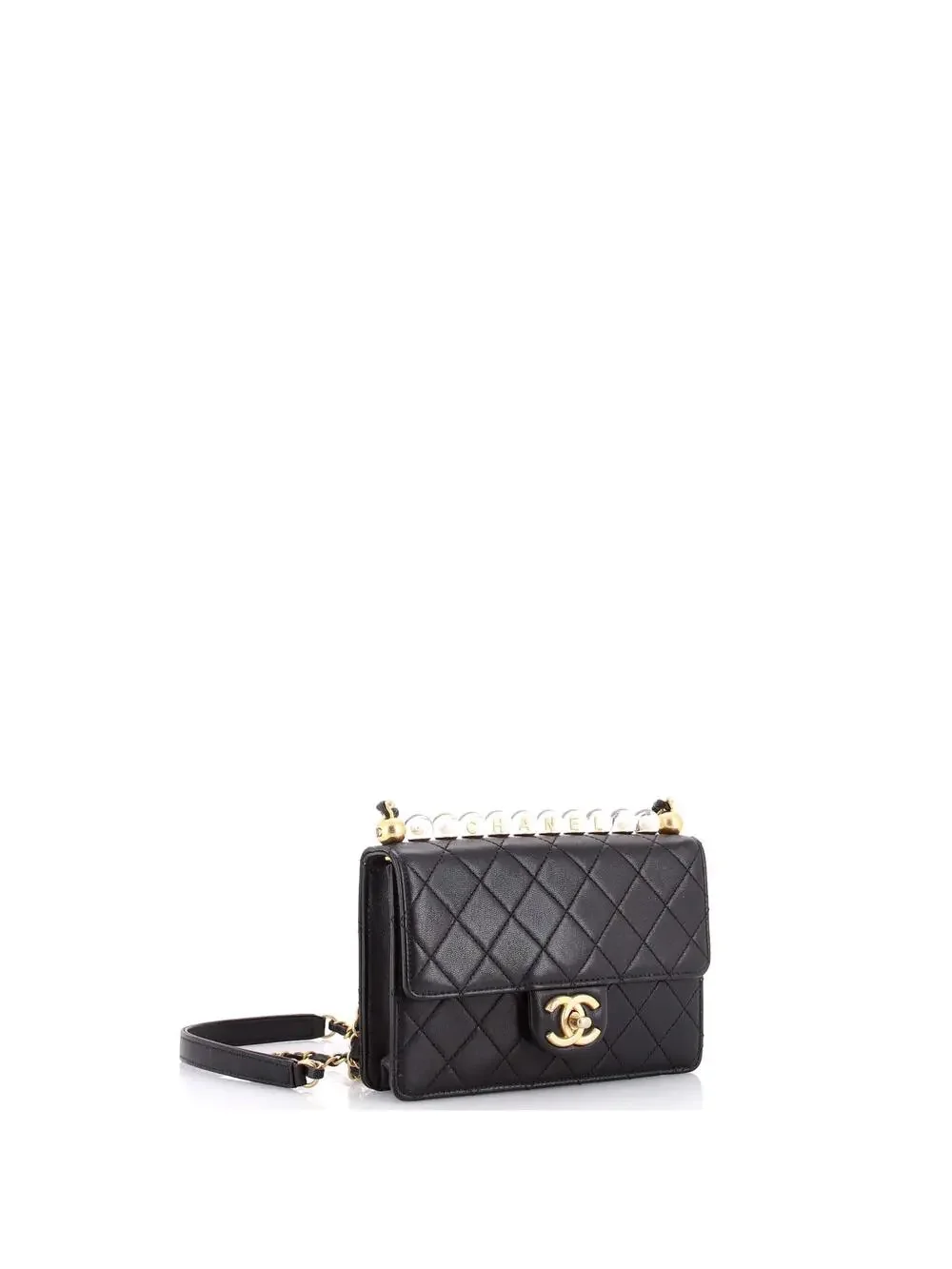 Chanel Chic Pearls Flap Bag Quilted #230129C37B